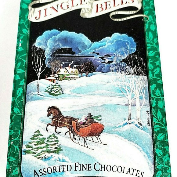 5 Vintage Christmas Tin Canister - Picture 6 of 8